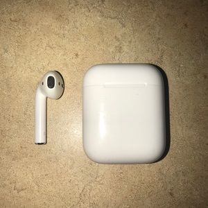 Right airpod with charging case